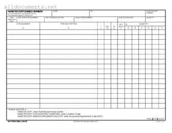 Fillable Da Template in PDF