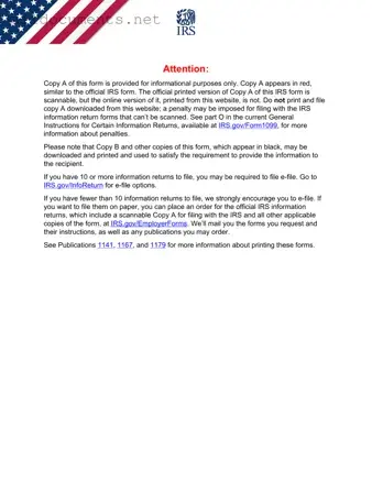 Fillable IRS 1099-MISC Template in PDF